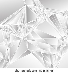 White mosaic background with triangles. The illustration contains transparency and effects. EPS10 