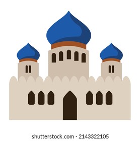 white mosque facade islamic icon