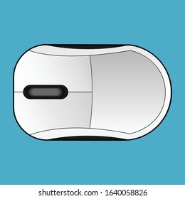 White mouse mock-up vector with place for your logo. mouse illustration.