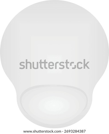 White mouse pad. vector illustration