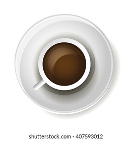 White mug of coffee