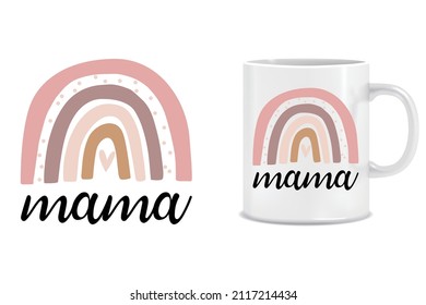 White mug gift for mama