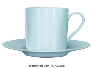 White mug making by mesh tool