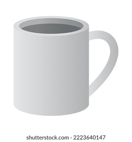 white mug mock up icon