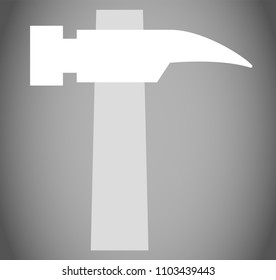 White Nail hammer icon