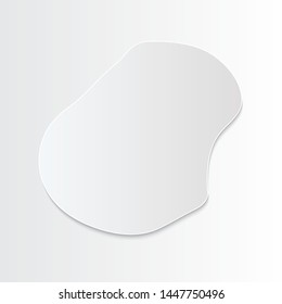 White Nauru map-countries. Vector paper map of Nauru on a gray background. Vector illustration.