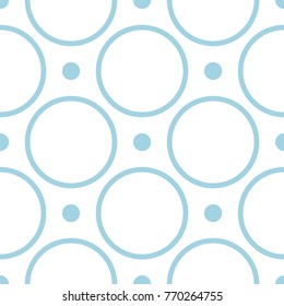 White and navy blue geometric ornament. Seamless pattern for web, textile and wallpapers