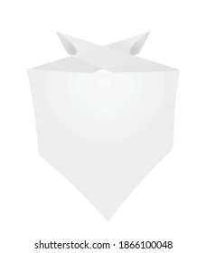 Escarcha blanca en el cuello. ilustración vectorial