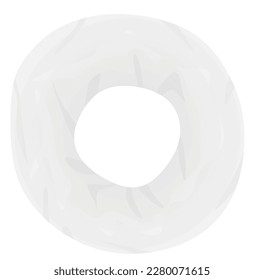 White neck  scarf. vector illustration
