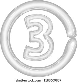 White neon figure
