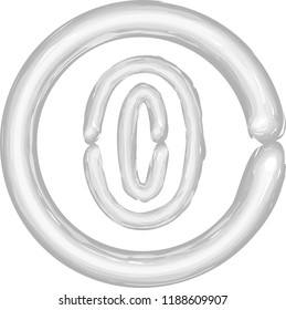White neon figure
