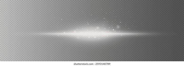 White neon speed line and spark flash.