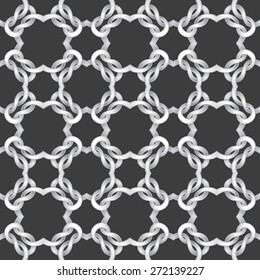 White net on black background. seamless pattern Vector illustration 
