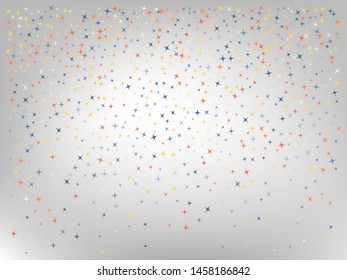White neutral colored background. Stars confetti. Professional colorific mesh. Stars confetti. Background confetti with stars.