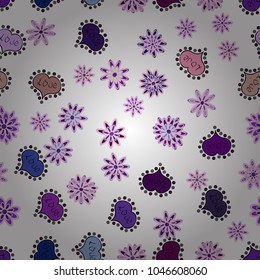 White, neutral and violet textured smears heart shapes vector objects isolated with white, neutral and violet elements on background.