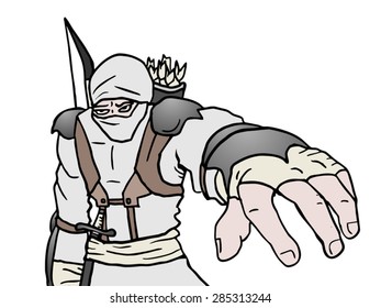 White ninja