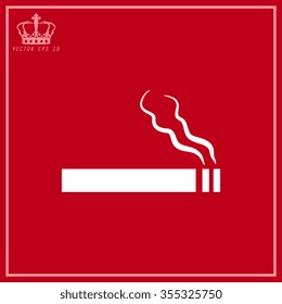 White No smoking sign 