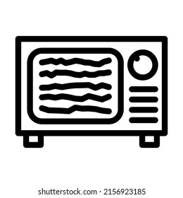 white noise line icon vector. white noise sign. isolated contour symbol black illustration