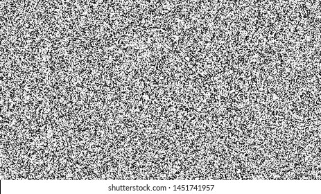 White Noise Texture. Static Interference Grunge Vector Background. TV Screen No Signal