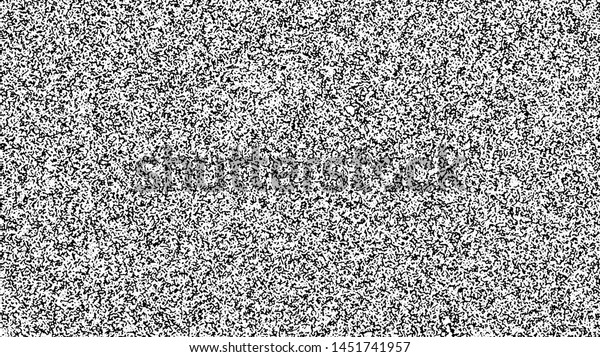 White noise texture. Static interference\
grunge vector background. TV screen no\
signal