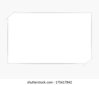 White note papers, ready for your message. Vector illustration.