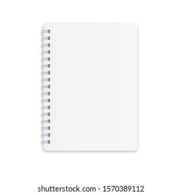 Paper blank notebooks spiral notepads Royalty Free Vector