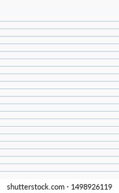 white notebook paper with blue line for pattern and background.