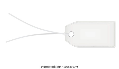 Etiqueta de aviso blanco. ilustración vectorial