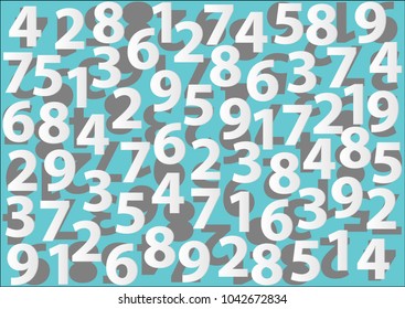 White Numbers background. - Number, Data, Mathematics , Symbol, Typescript
