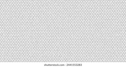 White nylon seamless pattern with woven texture. Synthetic waterproof fabric for backpacks and sports equipment. Sportswear jersey mesh material. Vector bg
