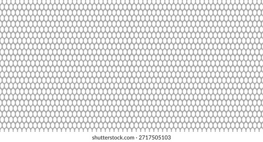 White nylon seamless pattern with woven texture. Synthetic waterproof fabric for backpacks and sports equipment. Sportswear jersey mesh material. Vector bg