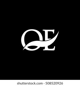White OE Swoosh Logo Vector