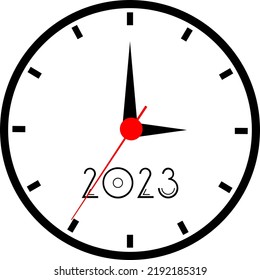 white office wall clock icon set. Closeup template design in vector