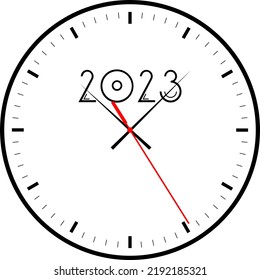 conjunto de iconos de reloj de pared de oficina blanca. Diseño de plantilla de cierre en vector