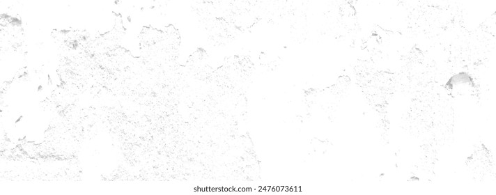 White old concrete wall grunge texture - wide banner format background with copy space for text. Grunge gray texture of chips, cracks, scratches, Soft white grunge.