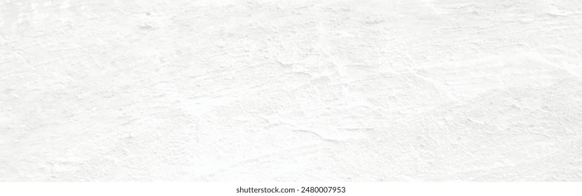 White old concrete wall grunge texture - wide banner format background with copy space for text. Grunge gray texture of chips, cracks, scratches, Soft white grunge.