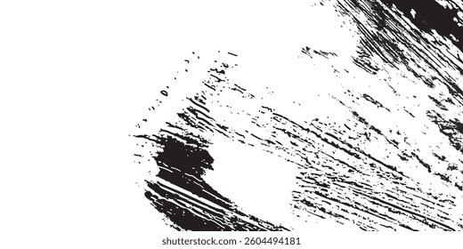 White old concrete wall grunge texture - wide banner format background with copy space for text. Grunge black texture of chips, cracks, scratches, Soft white grunge.