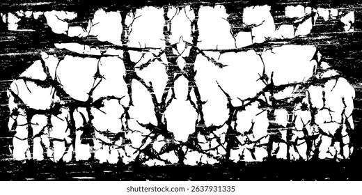 White old concrete wall grunge texture - wide banner format background with copy space for text. Grunge gray texture of chips, cracks, scratches. Soft white grunge.  Distressed black grunge texture.