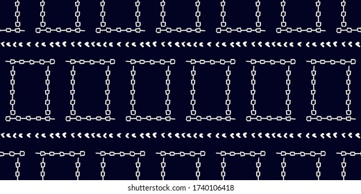 White on luxury blue color modern hand drawn pattern. For fabric and textile, wallpaper, packaging.