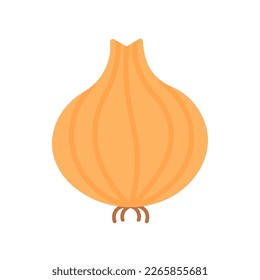 Bombilla de cebolla blanca. Verduras. Ilustración vectorial aislada en fondo blanco.