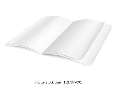 White open magazine. Realistic mock up