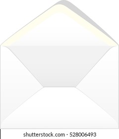 White opened empty envelope.