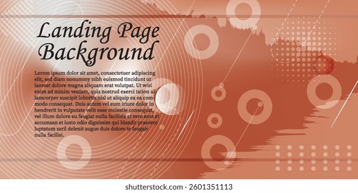 White and orange background. Abstract dark background. Banner for advertise product on website. Space for text