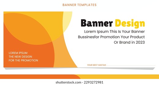 White orange banner design concept for business banner template. eps10.