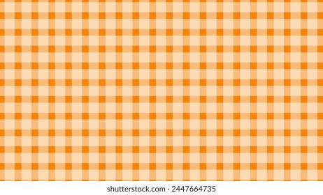 White and orange plaid pattern classic background