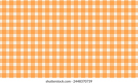 White and orange plaid pattern classic background