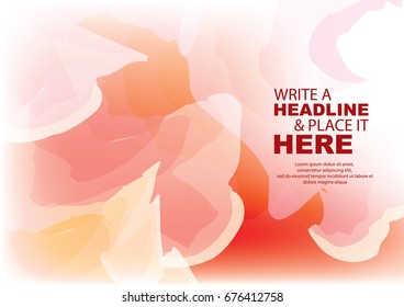 white orange red pink background can be used for poster, banner, layout, annual report, web design, Invitation, Leaflet, texture Cover page design.