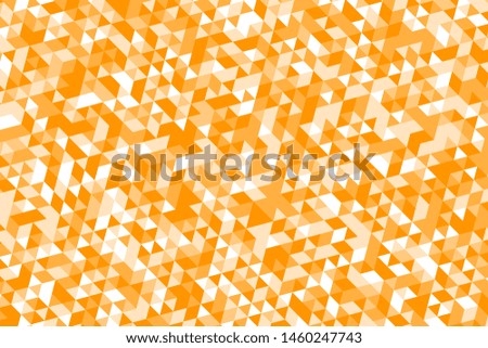 white and orange triangles pattern. abstract geometric mosaic. beautiful polygonal ornament. simle vector background easy to edit and use. eps 10