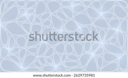 White Organic Cell Pattern With Neural Texture. Abstract Voronoi Network. Ai Bg With Neuron And Synapse Geometry. Cyber Grid And Mesh. Techno Background With Dynamic Lines And Curve. Biology Structure
