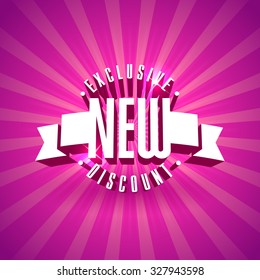 white original 3d vector text of agreement lower value proposal on pink shiny glowing radial rays background texture colour commercial pink scene new large orange sign big business blazing enormous fl